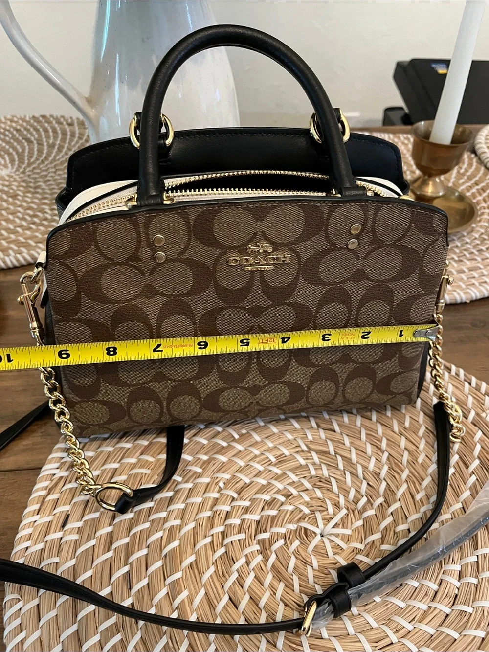 Coach signature crossbody bag